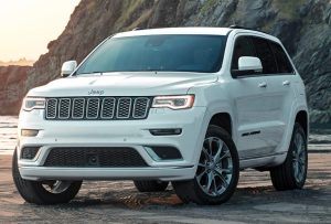 Jeep Cherokee on a beach